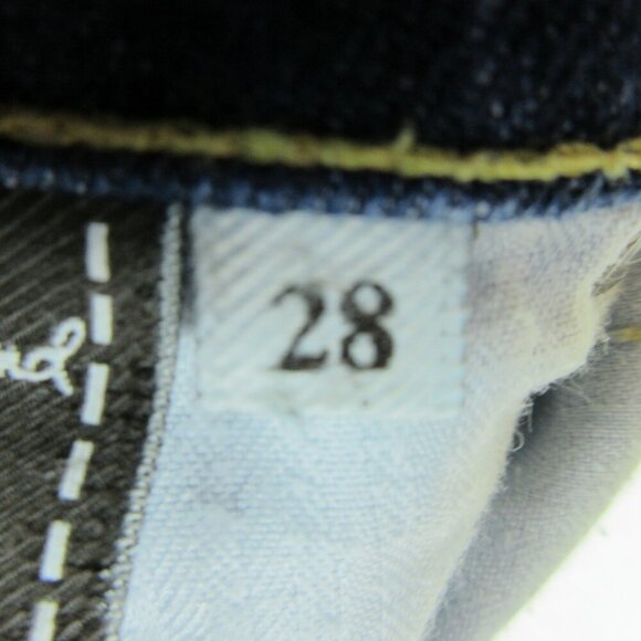 7 for all mankind Straight Leg Jeans Size 28 Medium Wash Low Rise - Picture 4 of 15